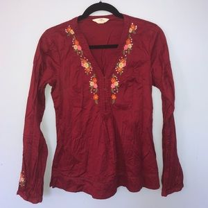 H&M embroidered blouse